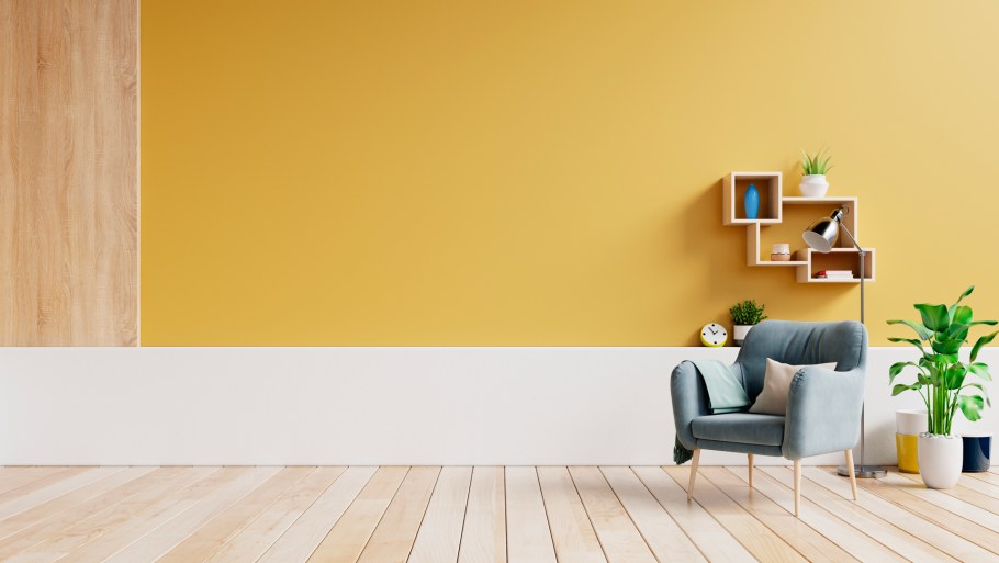 Пустая стена в интерьере