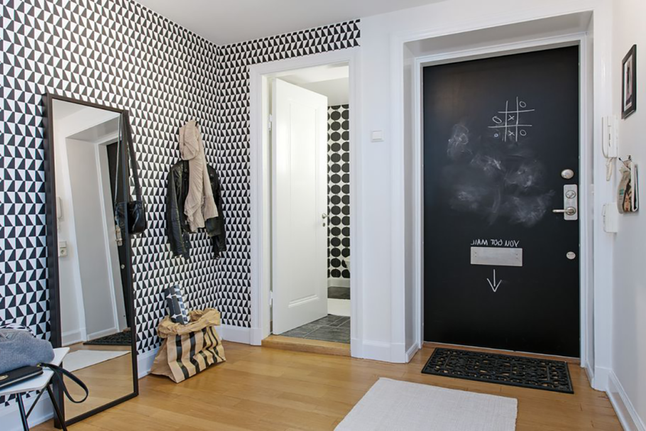 Прихожая в скандинавском стиле в интерьере