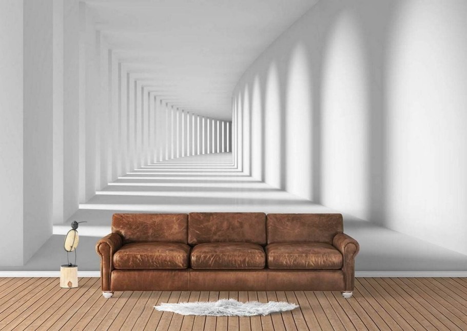 Обои с перспективой в интерьере