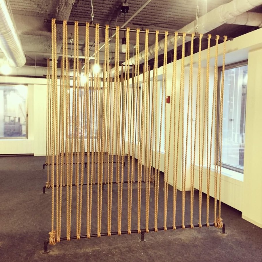 Декоративная перегородка из каната