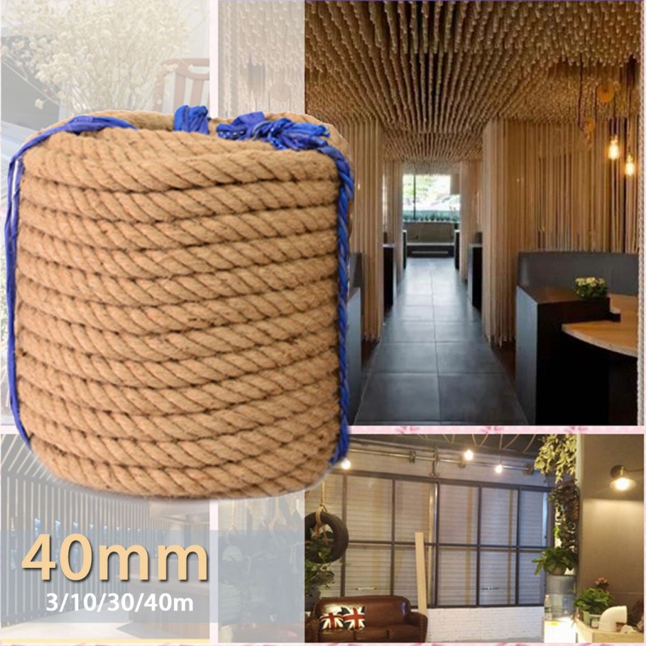 Джутовая веревка в интерьере