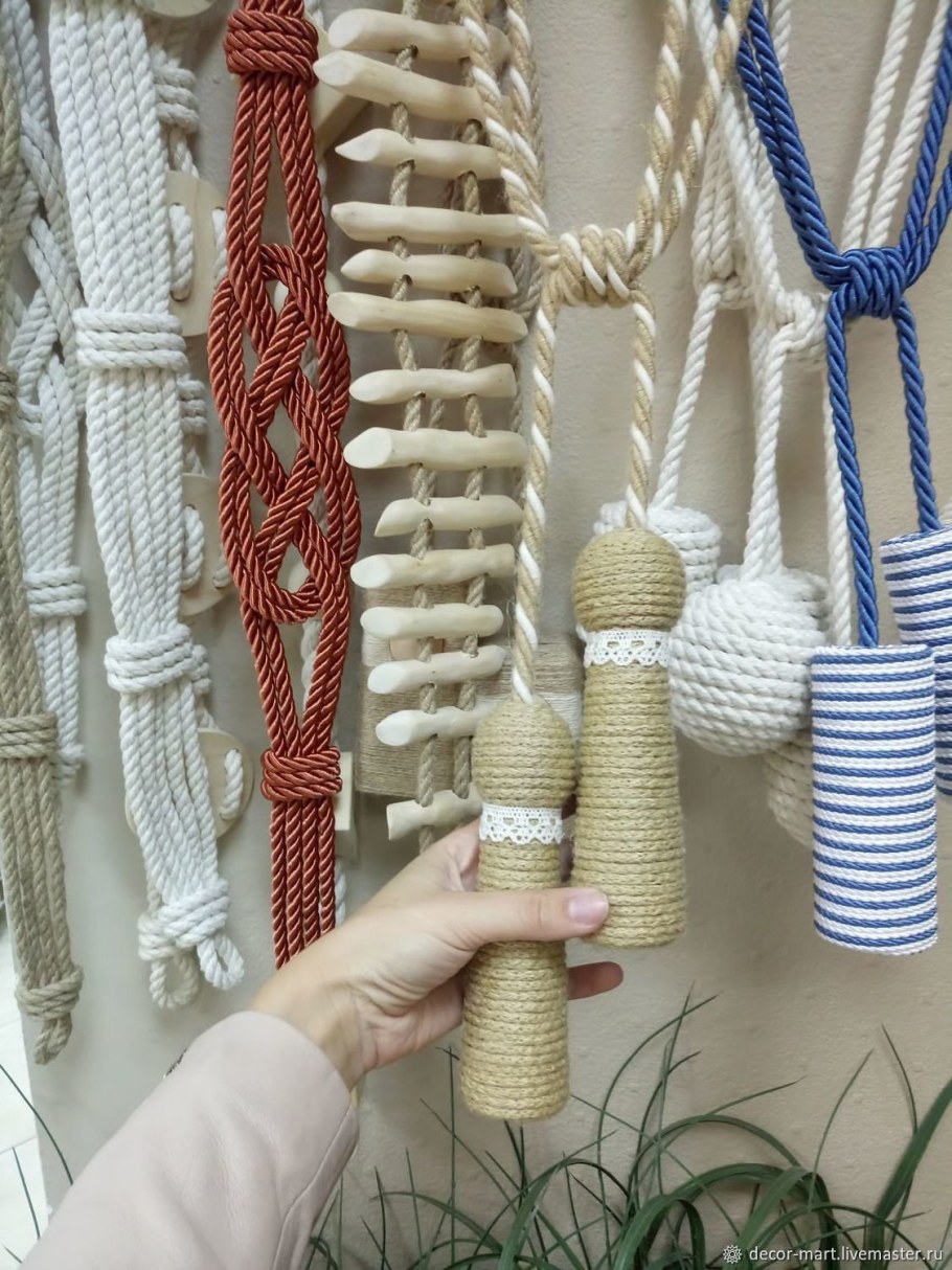 Подхваты для штор веревочные