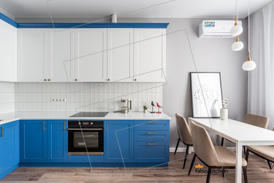 Стильные кухни Фабио Хромикс белый