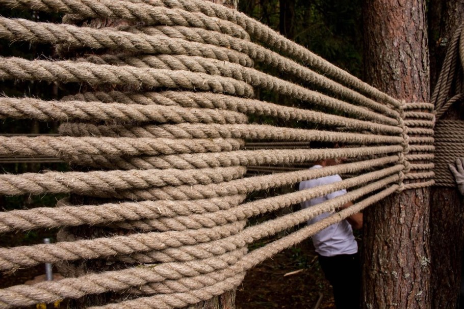 Декоративный забор из каната