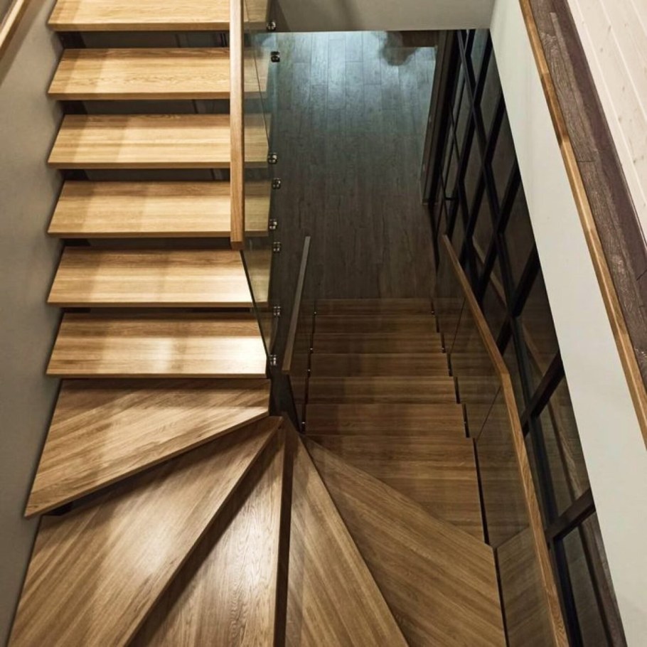 2 Маршевая лестница с забежными ступенями