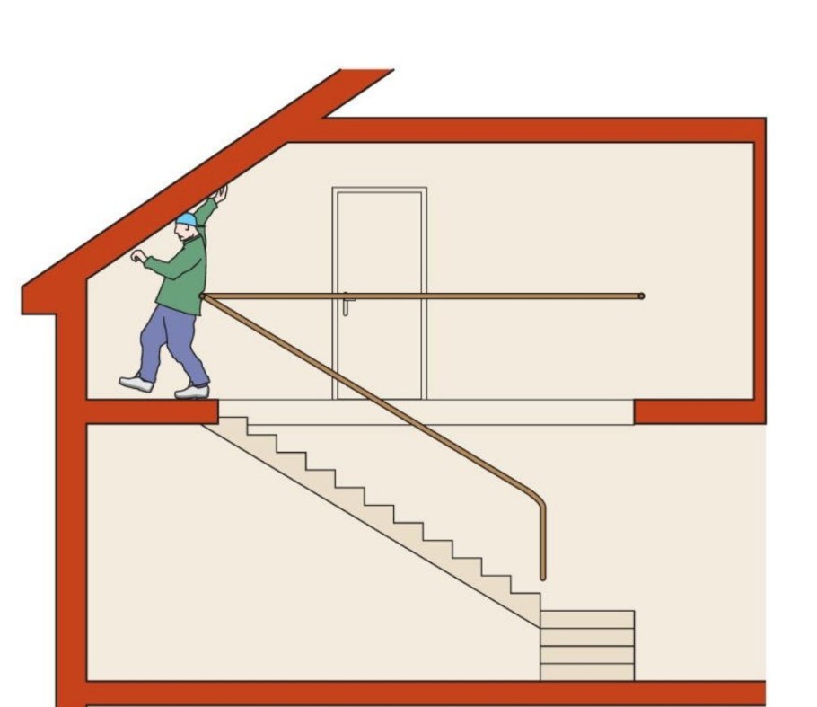 Внешняя лестница на мансарду