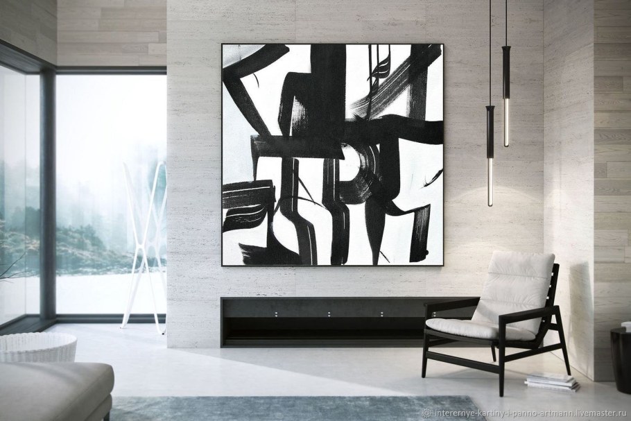 Черно-белые постеры для интерьера