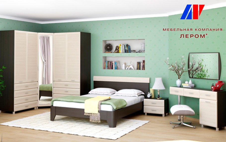 Спальня Мелисса Лером дуб беленый