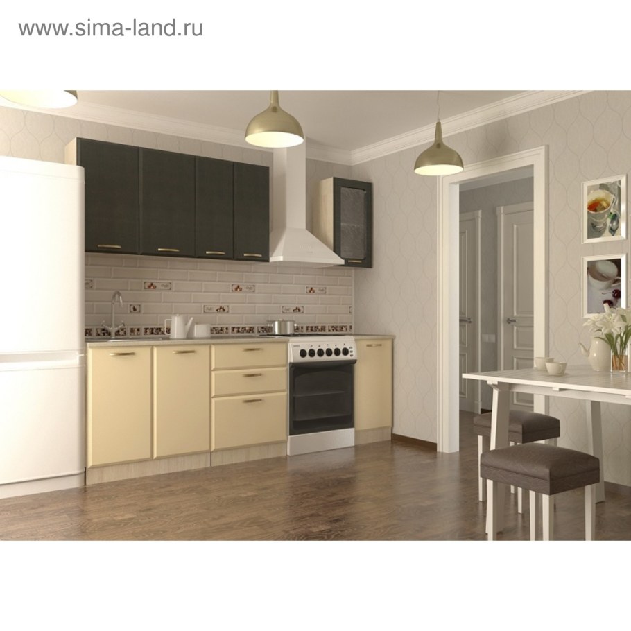 Кухня цвета ваниль