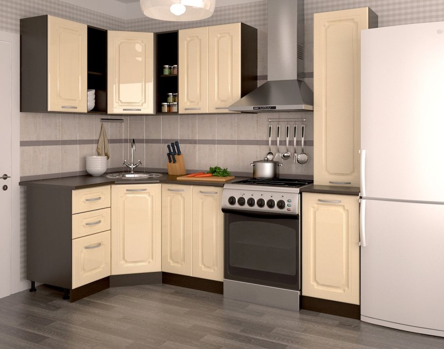 Кухонный гарнитур ваниль