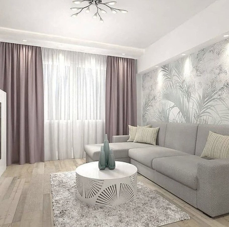 Гостиная в свежи тонах