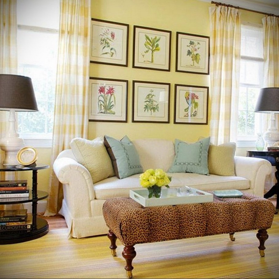 Желтый цвет в интерьере