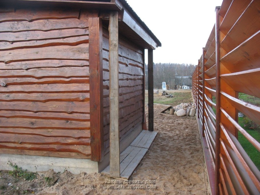 Домик из горбыля