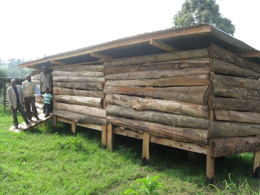 Сарай из необрезной доски