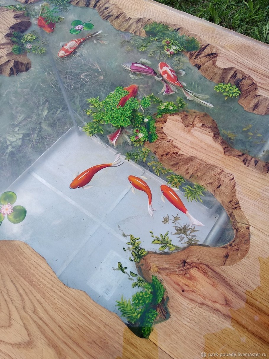 Столешница из эпоксидной смолы 3d