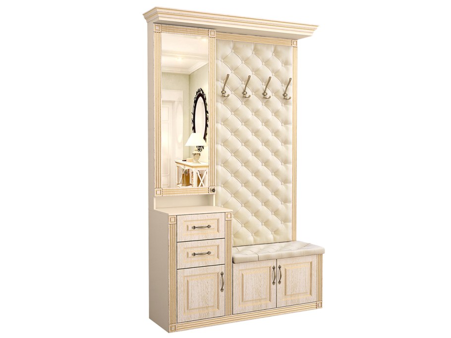 Классическая прихожая с каретной стяжкой фабрики стиль Чарли Лайт 4