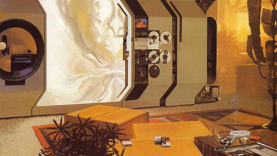 Советский ретрофутуризм интерьер