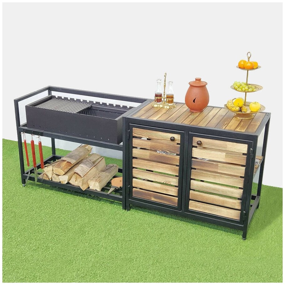 Гриль кухня уличная