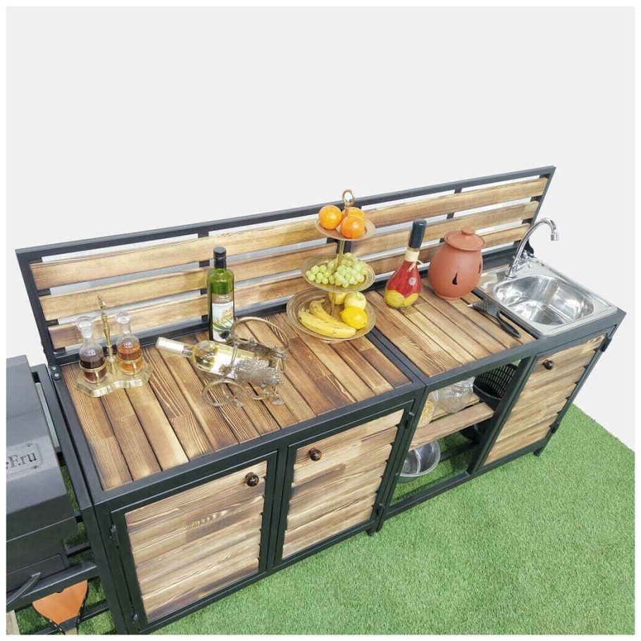 Уличная кухня для дачи