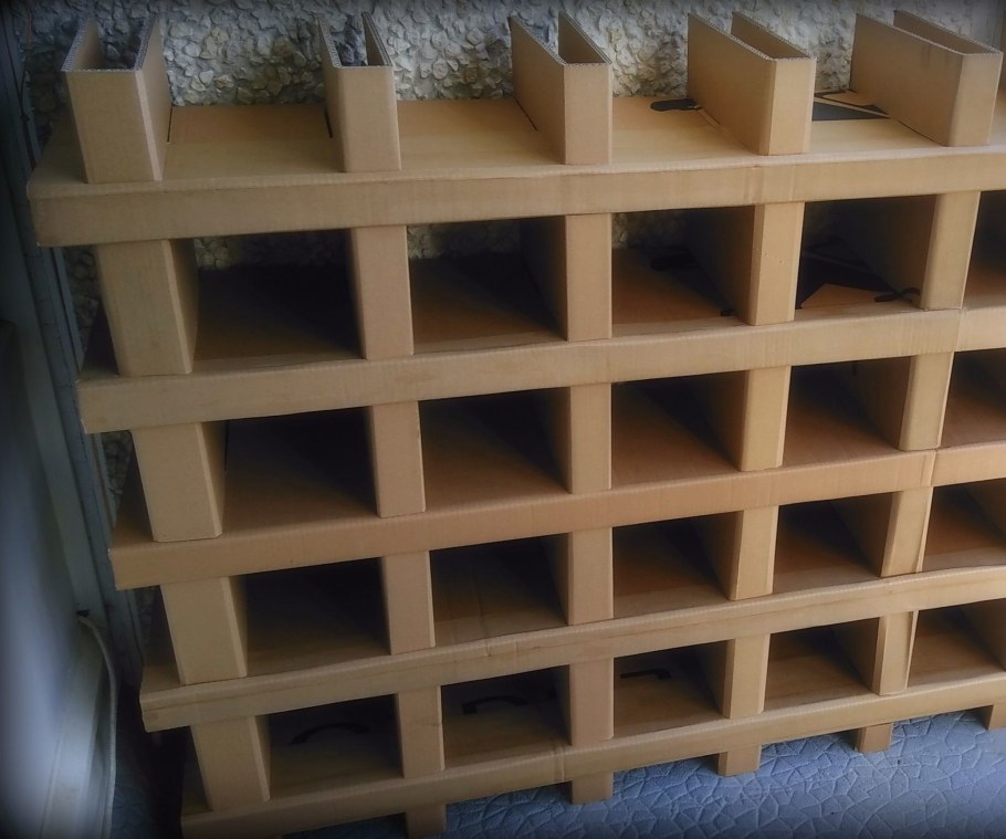 Стеллаж из картона