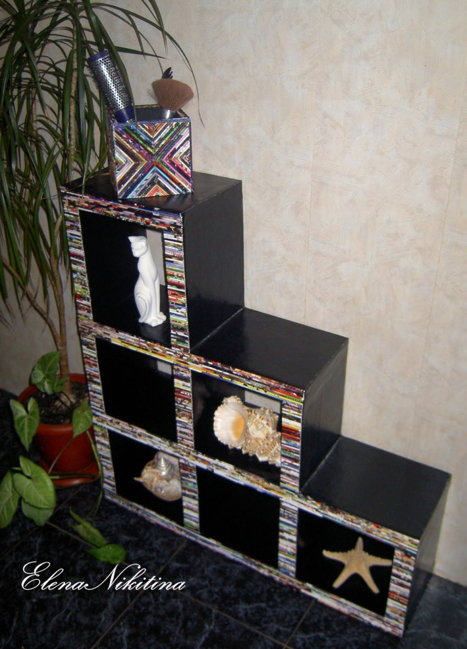 Этажерка из коробок