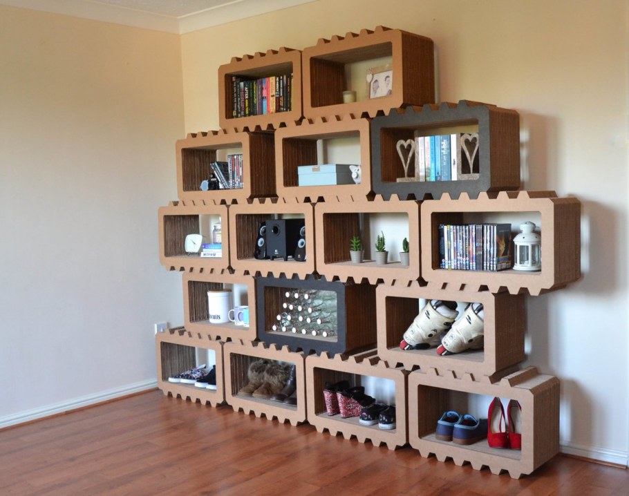 Стеллаж из картона