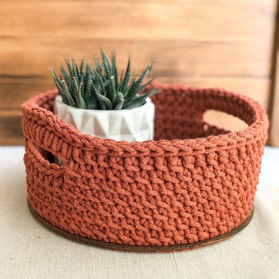 Трикотажные корзинки