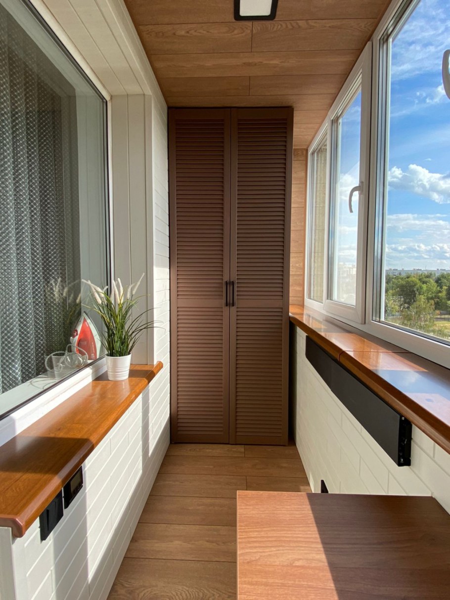 Варианты отделки балкона