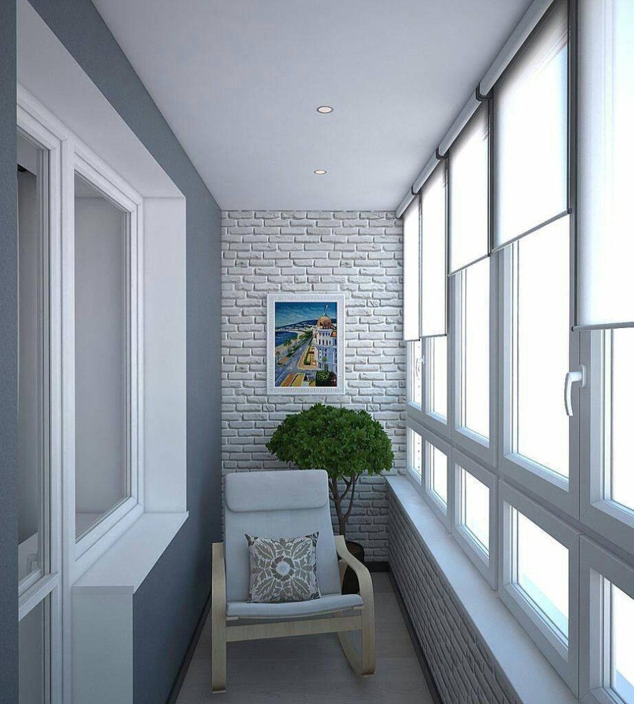 Дизайнерская отделка балкона