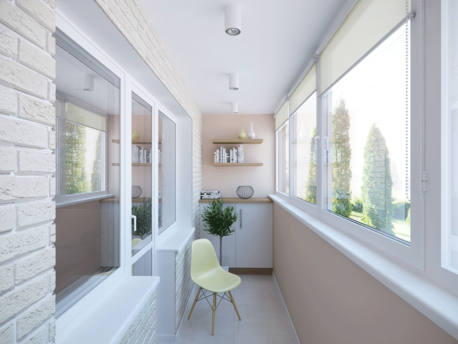 Отделка лоджии