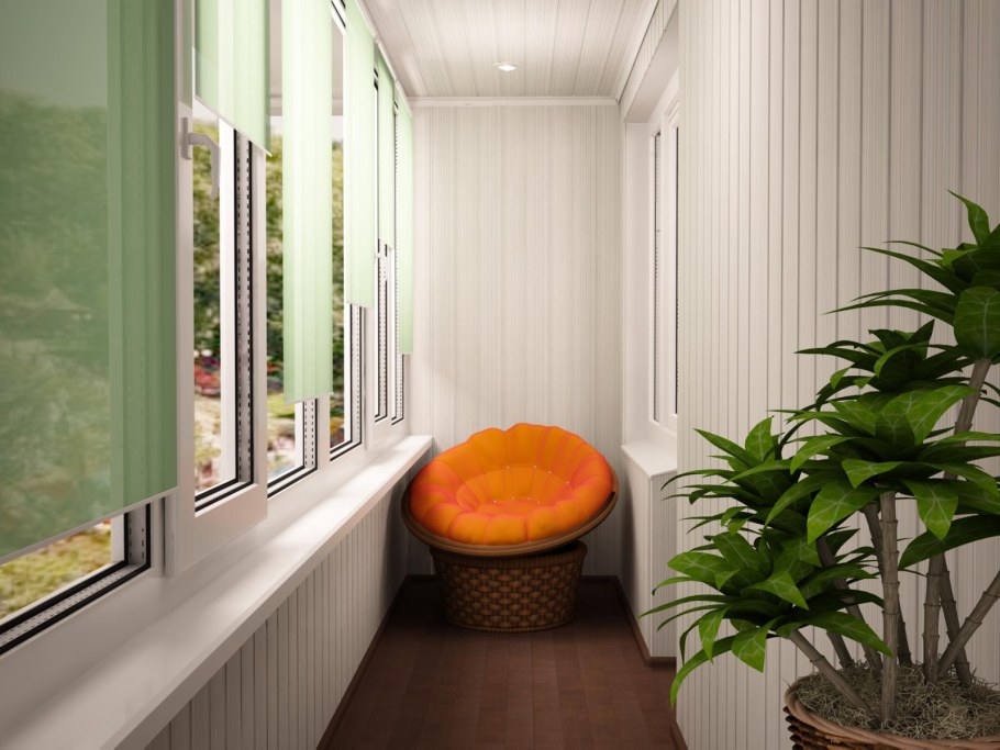 Отделка лоджии