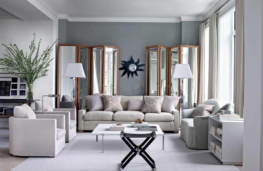 Серый интерьер