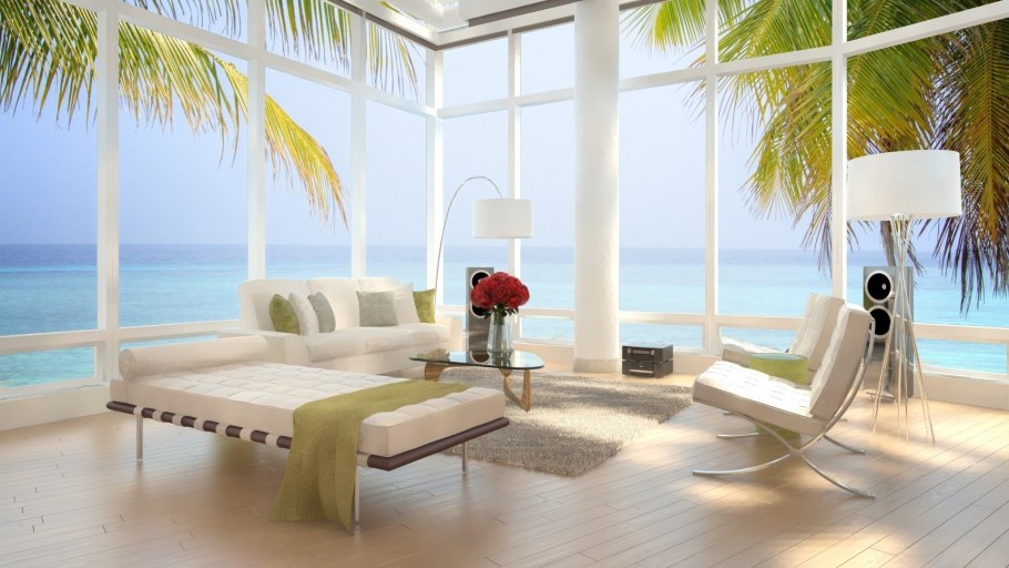 Вид на океан с террасы