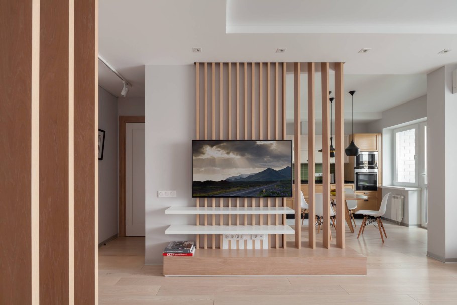 Деревянные реечные перегородки