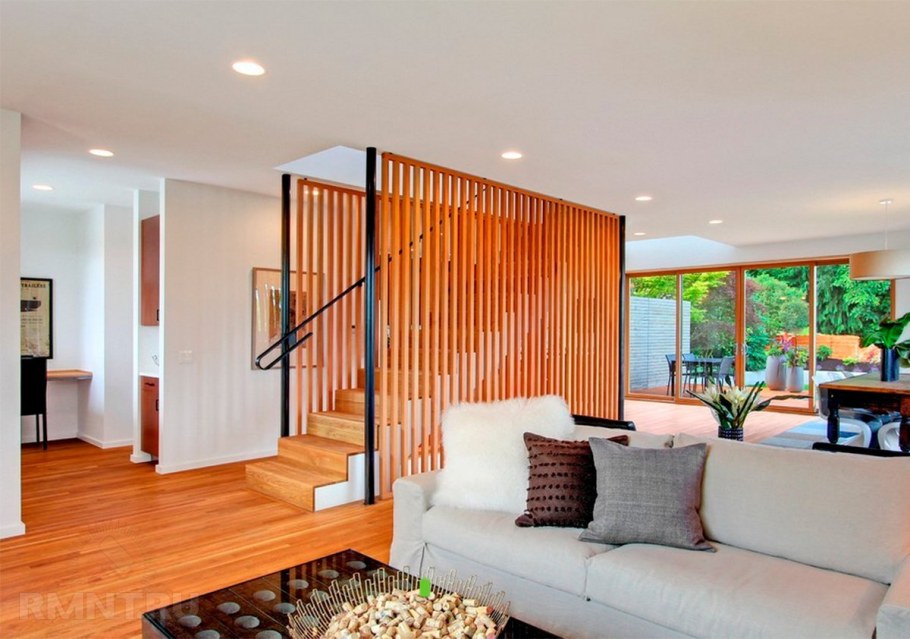 Декоративная перегородка из дерева