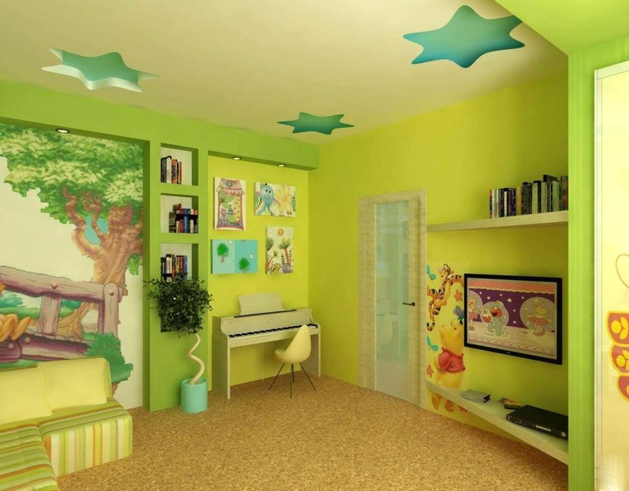 Сочетание цветов в интерьере детского сада