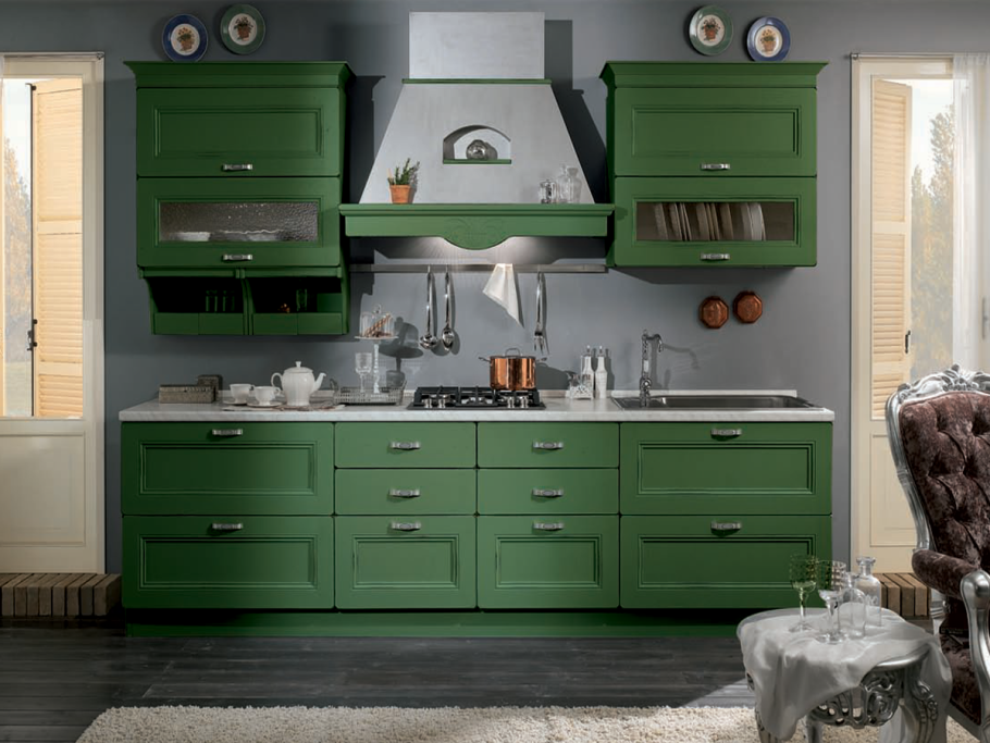 Роял Вуд Прованс зеленая кухня