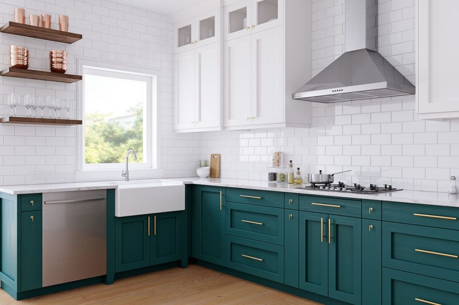 Изумрудная икеа кухня икеа