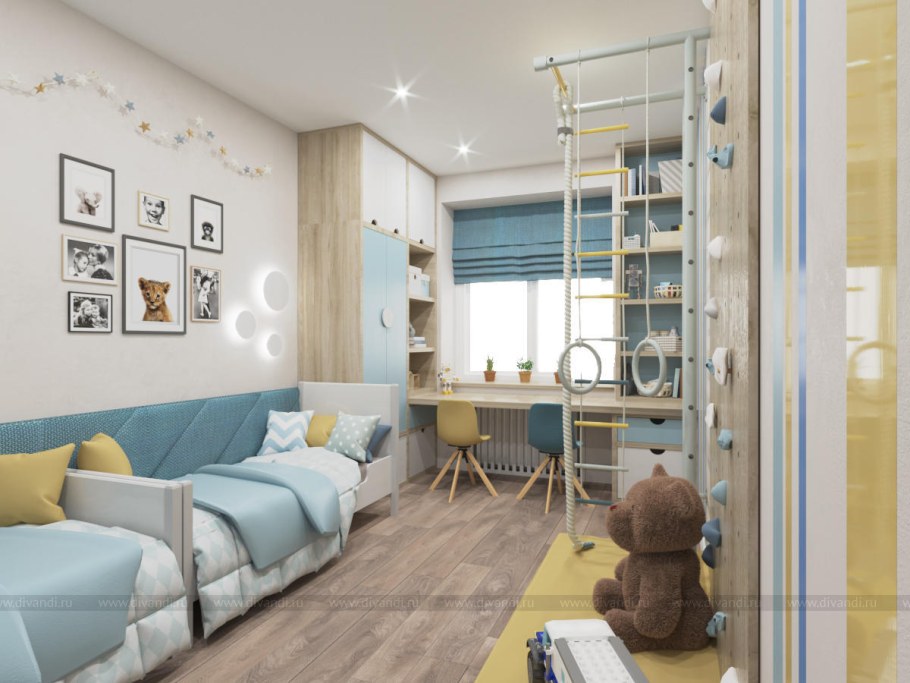 Интерьер детской комнаты для мальчика