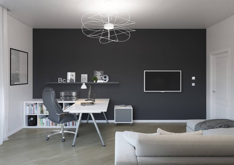 Графитовый цвет стен