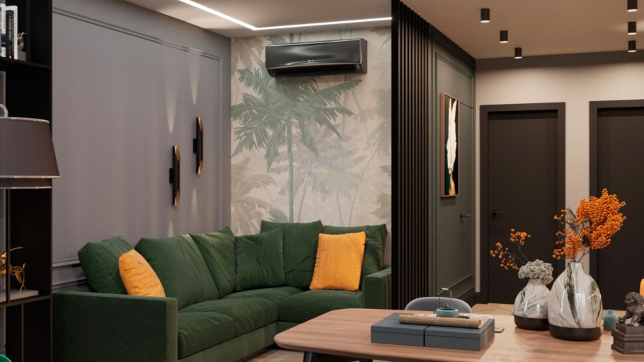 Графитовый цвет в интерьере