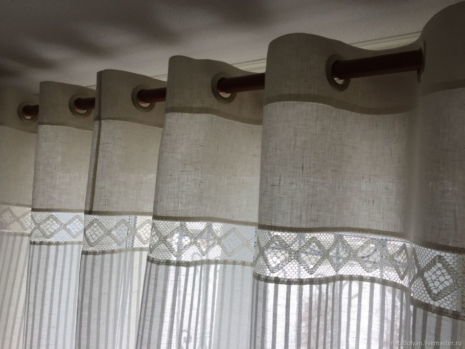 Гардина для штор с кольцами