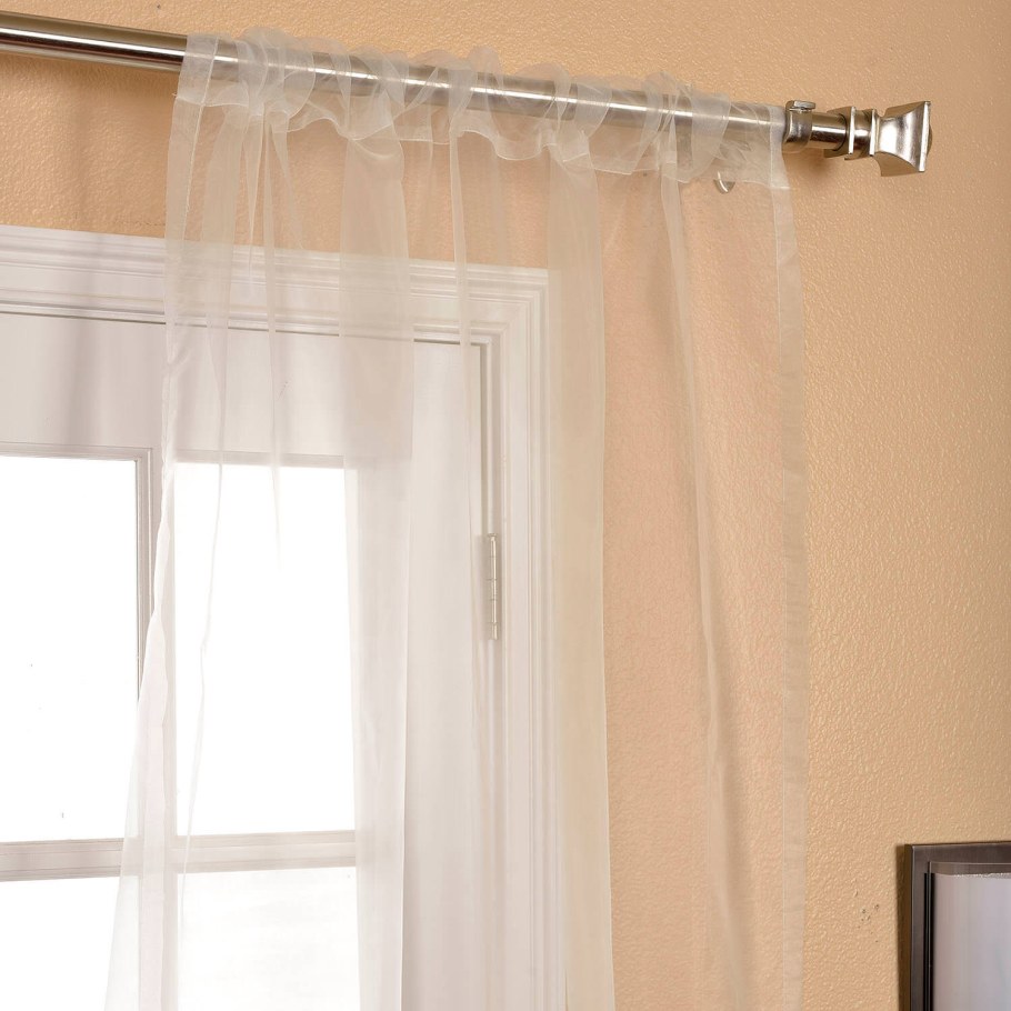 Тюль на круглом карнизе