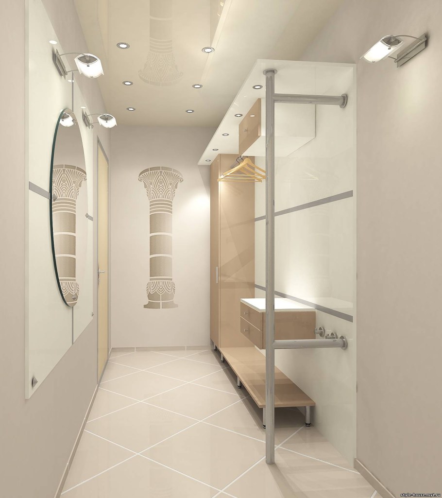 Планировка узкой прихожей