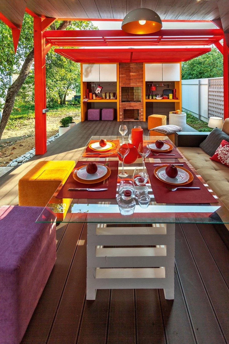 Интерьер беседки