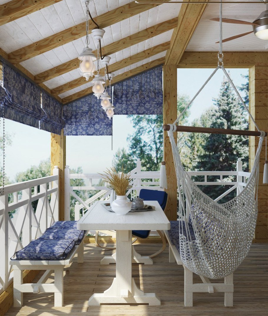 Внутренний интерьер беседки