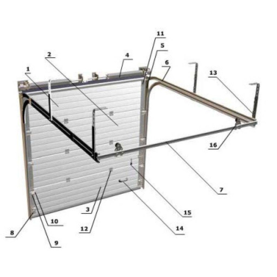 Ворота подъемно поворотные DOORHAN