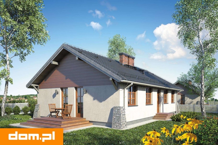 Проекты одноэтажных домов с двухскатной крышей