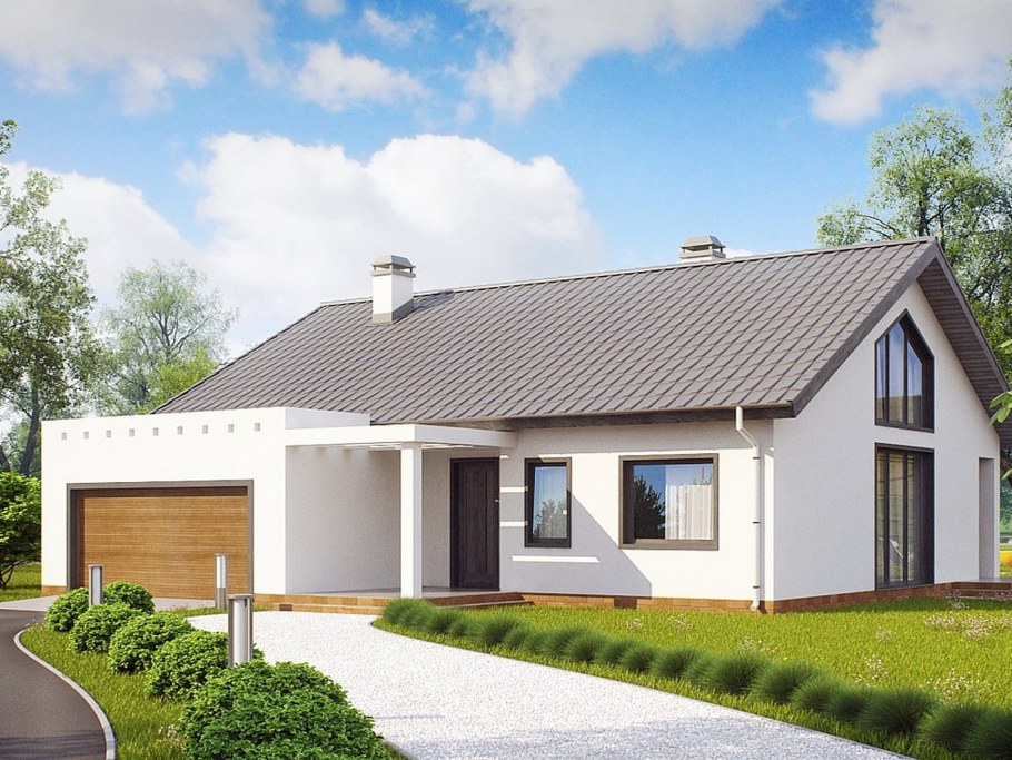 Одноэтажный дом z500 проекты домов