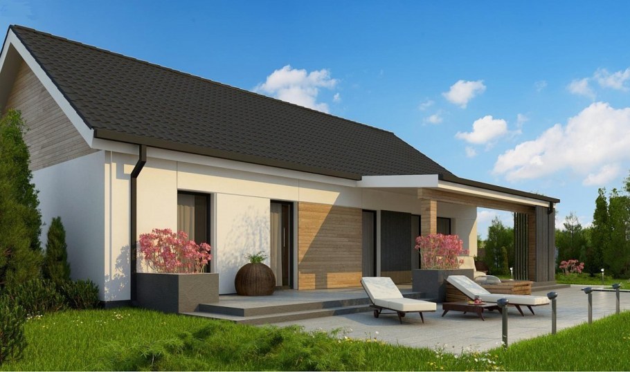 Одноэтажный дом 60 кв.м z500